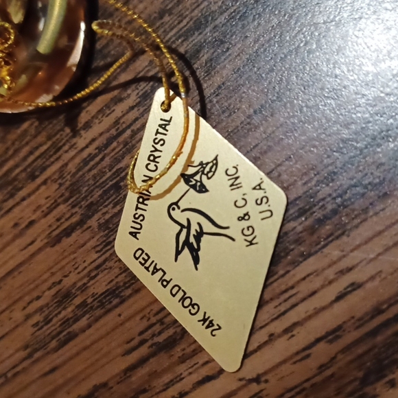 KG & C INC 24K Gold Plated Austrian Crystal Tea set USA - Picture 6 of 8